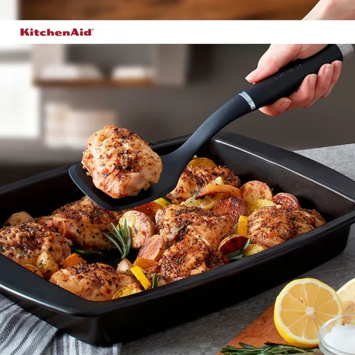 Miniatura 6 de KitchenAid KO015OHOBA - Espátula corta de nailon Gourmet, color negro mate