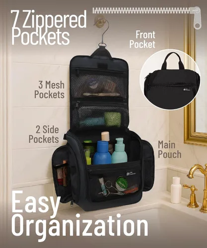 Miniatura 3 de D&D Bolsa colgante para artículos e aseo personal, organizador de viaje de diseñador para maquillaje y artículos de aseo, para hombres y mujeres