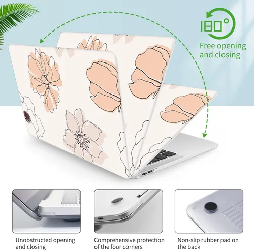 Miniatura 6 de Funda protectora de plástico rígida de plástico con funda para teclado compatible con MacBook Air de 13 pulgadas 2020, 2019, 2018, A2179, M1, A2337