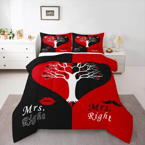 Miniatura 16 de Erosebridal Juego de edredón para parejas, juego de ropa de cama tamaño individual con lentejuelas doradas con purpurina dorada, edredón acolchado