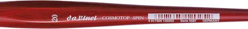 Miniatura 390 de da Vinci Watercolor Series 5580 CosmoTop Spin Pincel de Pintura, Redondo Sintético con Mango Rojo