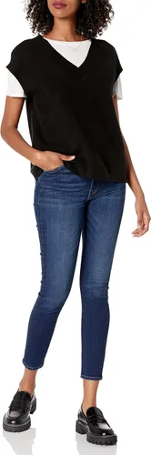 Miniatura 4 de The Drop Chaleco tipo suéter Zhen con cuello en V para mujer