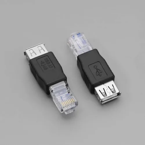 Miniatura 5 de Paquete de 4 adaptadores Ethernet a USB - USB 2.0 hembra a conector Ethernet RJ45 - Negro