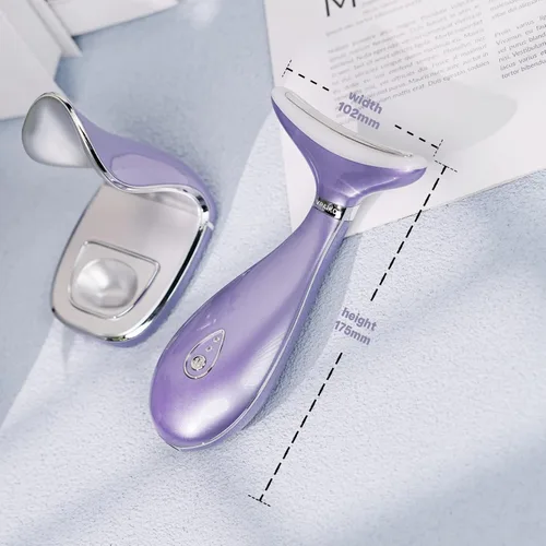 Miniatura 5 de VRAIKO Lily - Masajeador facial de cuello, herramienta de escultura facial, dispositivo de rejuvenecimiento de la piel con acción térmica, LED