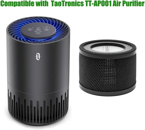 Paquete de 2 filtros HEPA TT-AP001, compatible con purificador de aire TaoTronics TT-AP001 y VAVA VA-EE014 H13 True HEPA