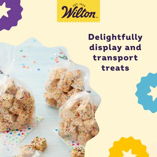 Miniatura 5 de Wilton Bolsas altas transparentes para golosinas – Bolsas de plástico para regalos de vacaciones, cumpleaños, recuerdos de fiesta y más – Mantiene
