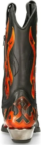 Miniatura 7 de New Rock 7921 Flame Western - Botas vaqueras para hombre