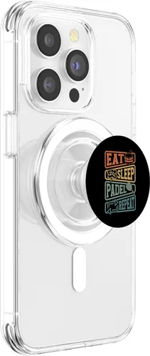 Miniatura 3 de Raqueta de pádel retro - Squash Vintage Padel PopSockets MagSafe PopGrip para iPhone