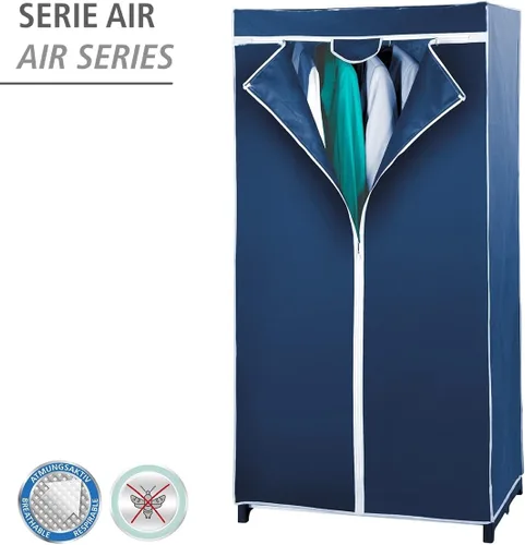 Miniatura 2 de WENKO 4381630100 Armario Aire permeable, plástico PP no tejido, 29.5 x 59.1 x 19.7 in, azul