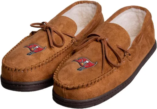 Miniatura 74 de FOCO Mens NFL Team Logo Moccasin Slippers Beige