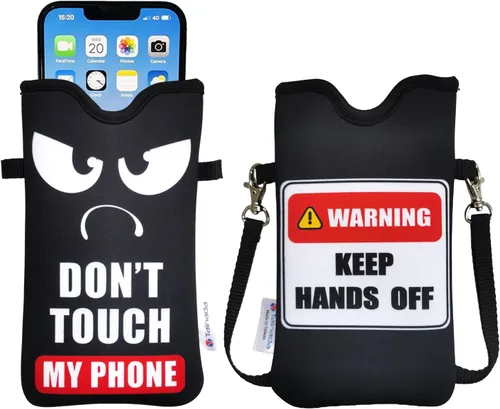 Miniatura 80 de Tainada Funda Estuche Bolsa de Neopreno para Teléfono para Hombres y Mujeres con Correa Cruzada/Cordón para el Cuello para iPhone 17/16/15 Pro Max