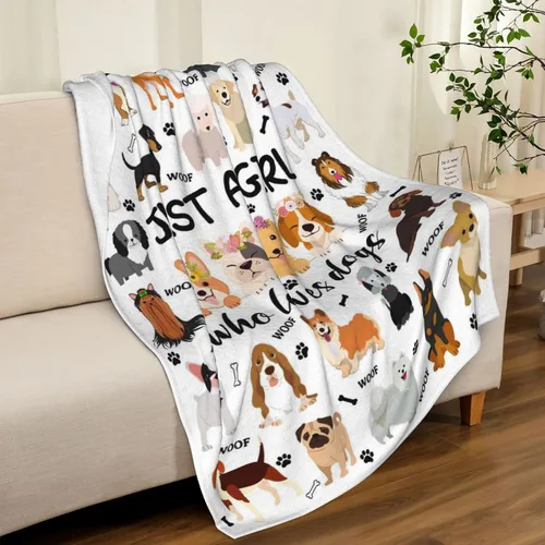 Miniatura 2 de Linda Manta para Perros de Cama Suave y Acogedora de Franela Manta Throw para Amantes de Perros Divertidos Regalos de Felpa de Mascota Cachorro