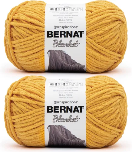 Miniatura 99 de Bernat - Estambre para mantas súper esponjoso acrílico, 2 paquetes de 300g/10.5 onzas, #6, chenilla gruesa de peso pesado para tejer y crochet