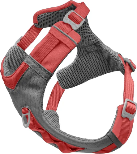 Miniatura 14 de Arnés para perro Kurgo Journey Air - Ajuste seguro para perros activos - Pecho acolchado - Tela Ripstop ligera - Malla transpirable - Borde Rojo