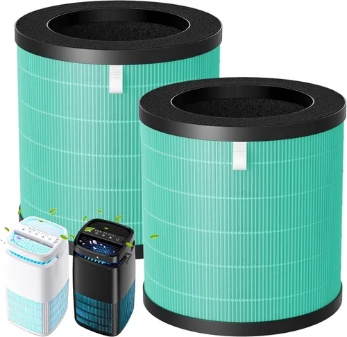 Miniatura 10 de Filtro de repuesto oficial MJ002H compatible con POMORON MJ002H Air Puri-Fier, H13 True Hepa, carbón activado, filtro multicapa, pieza