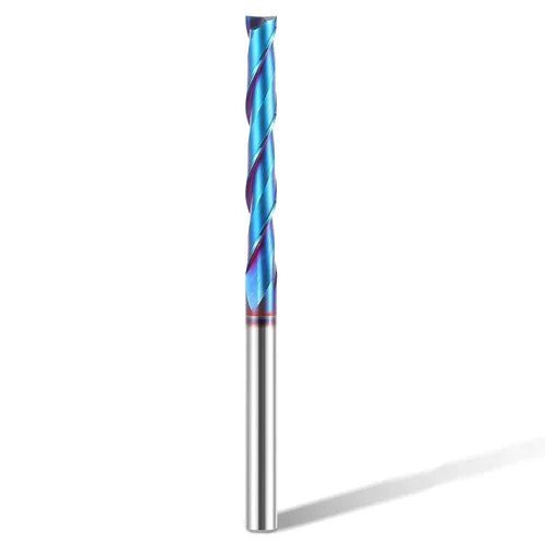 Miniatura 15 de HQMaster Broca de nariz de bola de enrutador de corte ascendente de 1/4 pulgadas de vástago de carburo sólido Broca de enrutador CNC
