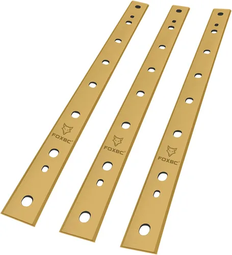Miniatura 3 de FOXBC Repuesto de cuchillas de titanio de 13 pulgadas para cepilladora DeWalt DW735 DW735X, repuesto DW7352, juego de 3