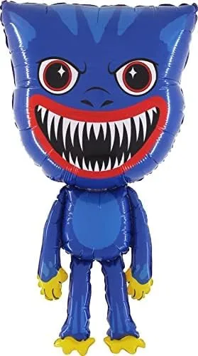 Toyland® Globo gigante de papel de aluminio de monstruo azul de 96 cm (38") - Globos de fiesta para niños