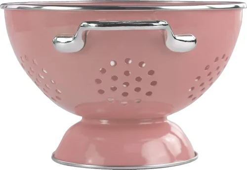 Miniatura 2 de Reston Lloyd Calypso Basics - Colador esmaltado con recubrimiento en polvo con base sólida, cesta coladora con asas, para pasta, bayas, verduras