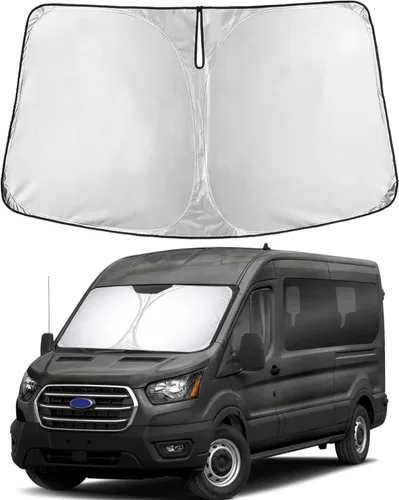 Miniatura 119 de Econour Parasol para parabrisas compatible con Honda Civic 2016-2021, protector de parasol plegable para ventana, bloquea los rayos UV y mantiene tu