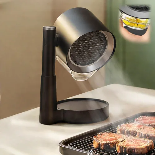 Campana extractora portátil para cocina de RV, BBQ, olla caliente, ventilador de escritorio para cocina con 3 velocidades, altura telescópica, bajo