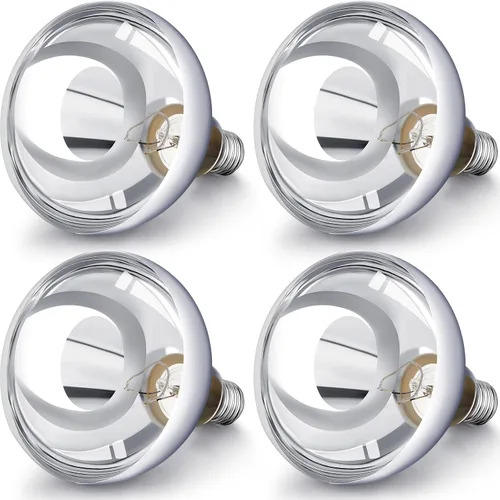 Miniatura 11 de VIHOSE Paquete de 4 lámparas de calor de 125 W, 120 V, R40, bombillas incandescentes de vidrio, bombillas de calefacción incandescentes para re