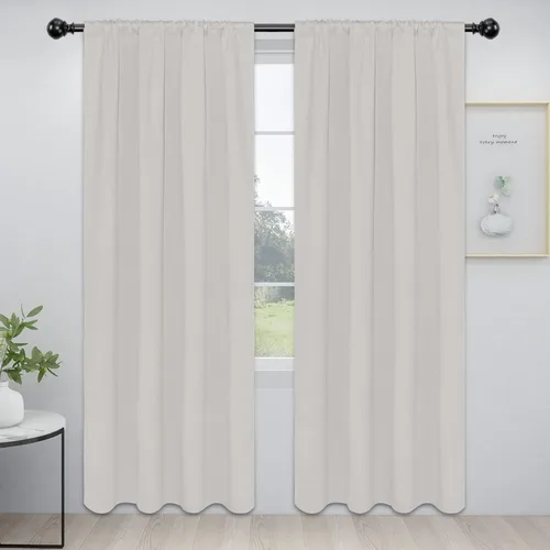 Miniatura 146 de Easy-Going - Cortinas opacas con bolsillo para varilla para el dormitorio, cortinas para ventanas que oscurecen la habitación o la sala de estar