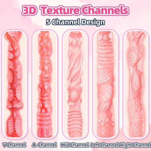 Miniatura 3 de Muñeca sexual 5 en 1, masturbador masculino de 17.64 libras con masturbación suave, 5 canales para hombres, juguete sexual