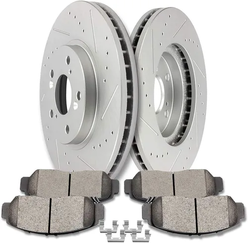 Miniatura 20 de SCITOO 120.40021, 3295 ATD465AC, D465-7345 Pastillas de Freno y Rotores Delanteros Compatibles con Acura EL 1997-2005, Honda Civic 1996-2005, Honda