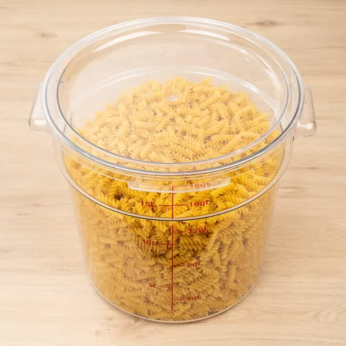 Miniatura 4 de Restaurantware Met Lux - Contenedores de almacenamiento de alimentos de 18 cuartos de galón, 10 recipientes redondos de almacenamiento comercial