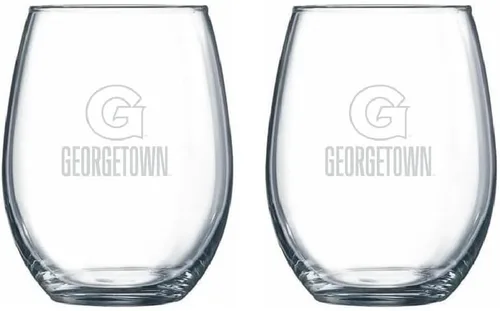 Miniatura 10 de RFSJ Juego de 2 copas de vino o bebidas con logotipo de Satin Frost (Harvard)