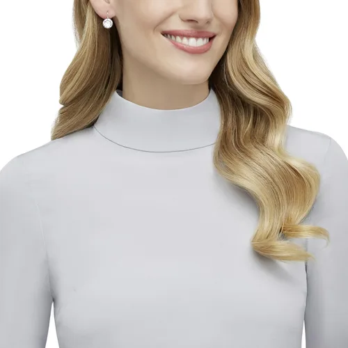 Miniatura 4 de Swarovski Bella Aretes pequeños de cristal enchapados en rodio