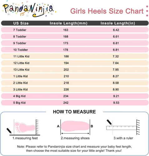 Miniatura 6 de PANDANINJIA Zapatos de vestir para niñas, zapatos Mary Jane para niñas, tacones bajos para niñas pequeñas, flores, boda, fiesta, escuela