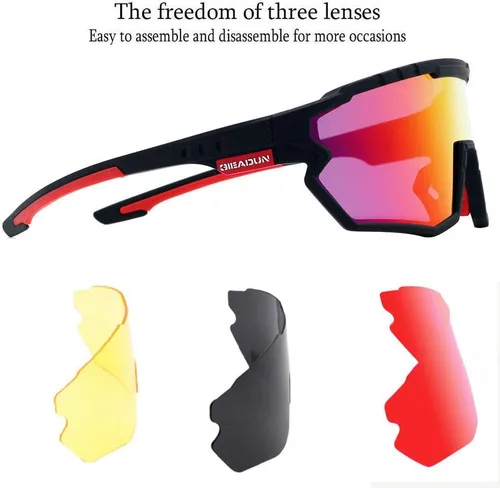 Miniatura 4 de Polarized Men Women Sports Sunglasses, UV400 Wrap-Around Cycling Baseball TR90 Eyewear for Fishing Driving Softball