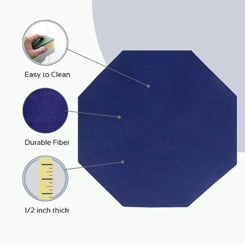 Miniatura 5 de La colección Better Trends Alpine Braid es una alfombra reversible para interiores duradera y resistente a las manchas 100% polipropileno