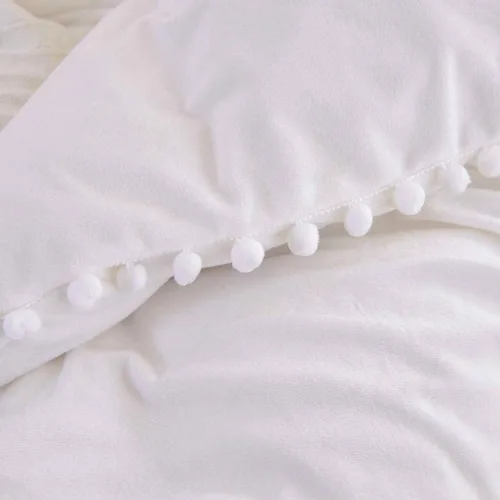 Miniatura 32 de Edredón hippie puro con borlas para dormitorio, manta bohemia con flecos indios, funda de edredón de algodón para mujer con fundas de almohada