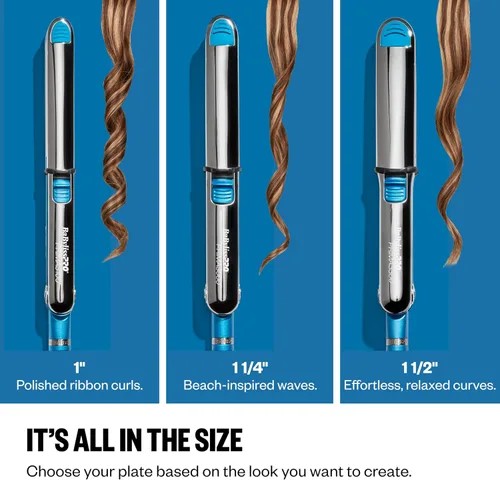Miniatura 8 de BaBylissPRO Nano Titanium Prima Ionic Hair Straightener – Professional Flat Iron & Curling Iron in One for Stylists, Pro Styling Hair Tool Azul