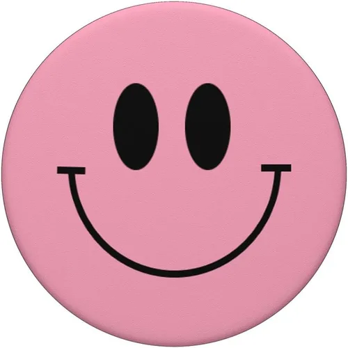 Miniatura 3 de Pink Smile Face Happy Smiling Emoticon Retro 90s y2k PopSockets Standard PopGrip