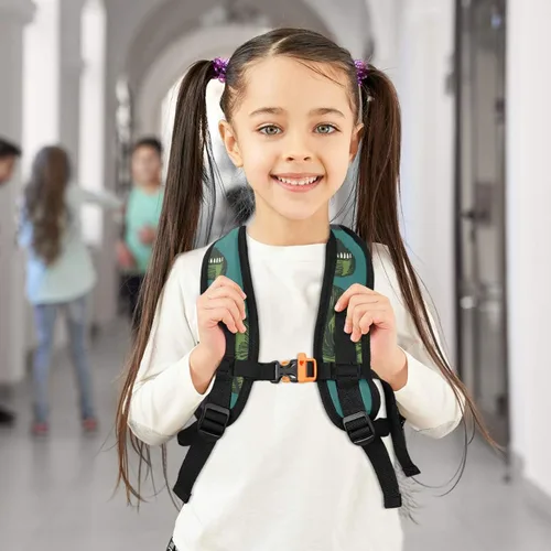 Miniatura 7 de Mochila para niños con patrón de erizo para niños pequeños y niñas de 3 a 7 años