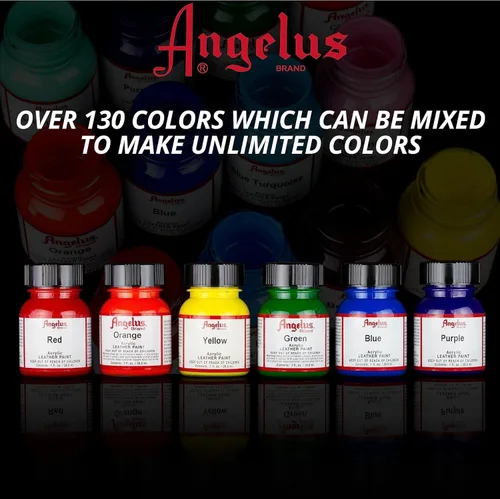 Miniatura 2 de Angelus Collectors Edition Bulls Red Pintura acrílica para cuero para personalización de zapatillas, color rojo Varsity