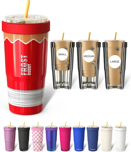 Miniatura 57 de Frost Buddy Togo Buddy 30oz Stainless Steel Vacuum Insulated Tumbler To Go Coffee Cup – Iced Coffee Sleeve, Travel Mug, Thermal Cup for Hot & Cold