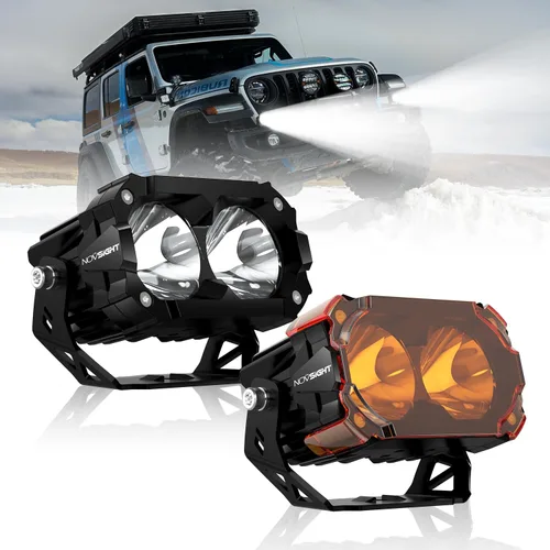 Miniatura 11 de NOVSIGHT Luces LED Pods Luces de Conducción - 2'' con 8 Modos de Luz 2 Tipos de Soportes, Impermeable Fuera de Carretera LED Light Pod