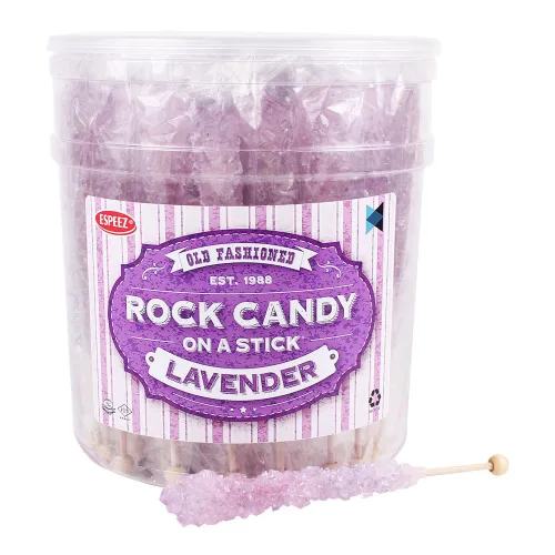 Miniatura 81 de Palitos de caramelo de roca extragrandes: 12 paletas de cereza rosa – envueltas individualmente – Palitos de caramelo de roca de cristal