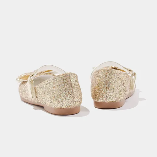 Miniatura 7 de Furdeour - Zapatos de vestir para niñas tipo Mary Jane, boda, fiesta, damas de honor, zapatos con brillantina, princesa, ballet, zapatos planos