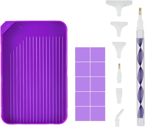 Miniatura 2 de KTCLCATF Kit de Herramientas y Accesorios para Pintura de Diamantes DIY de Múltiples Tamaños, Bolígrafos de Pintura para Adultos para Hacer Arte