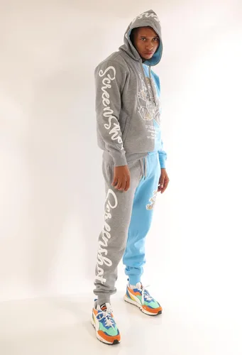 Miniatura 28 de SCREENSHOT Sudadera urbana de forro polar para hombre, diseño de dibujos animados de animación, parche bordado de gel
