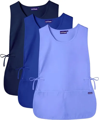 Miniatura 25 de Sivvan Delantal unisex - Delantal Cobbler Paquete de 3 Azul marino