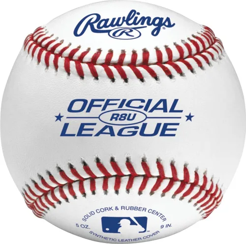 Miniatura 4 de Rawlings Pelotas de béisbol de uso recreativo de la liga oficial para práctica Juvenil/8U R8U Cúbeta 24 unidades Blanco
