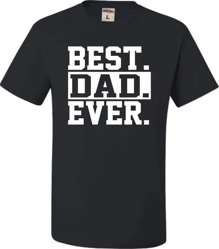 Miniatura 15 de Go All Out Camiseta de adulto para el día del padre con texto en inglés Best Dad Ever #1 Dad World's Greatest Dad