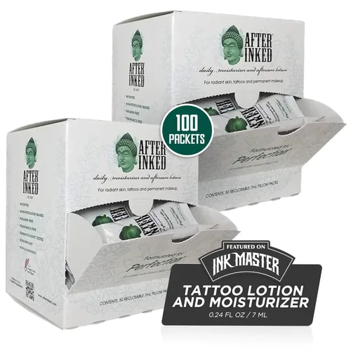 Miniatura 7 de After Inked Loción de cuidado posterior del tatuaje bálsamo hidratante para piel entintada, presentado en Ink Master, crema hidratante nutritiva
